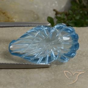Topacio Azul Cielo natural de 17.50 ct, Elegante, Transparente