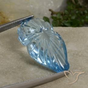 Topacio Azul Cielo natural de 17.50 ct, Elegante, Transparente