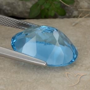 Topacio Azul Cielo natural de 21.58 ct, Ovalada, VVS-VS