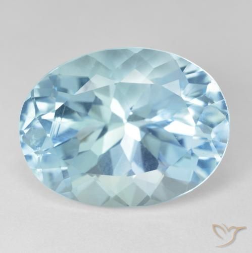 24.57ct Natural Azul Cielo Topacio, Ovalada, VVS-VS
