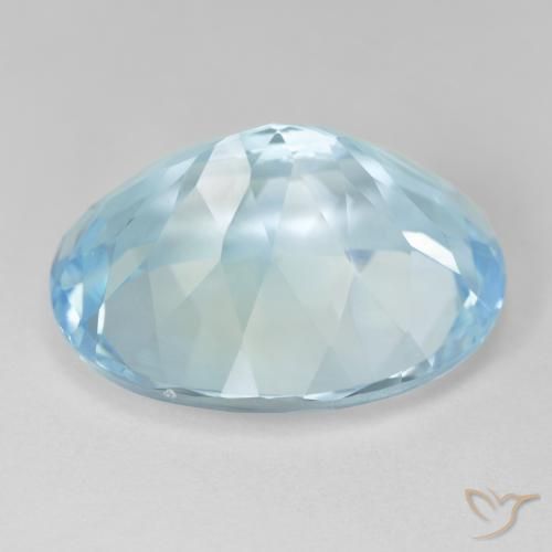 Topacio Azul Cielo natural de 24.57 ct, Ovalada, VVS-VS