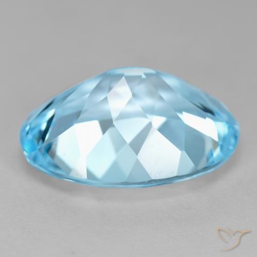 Topacio Azul Cielo natural de 21.24 ct, Ovalada, VVS