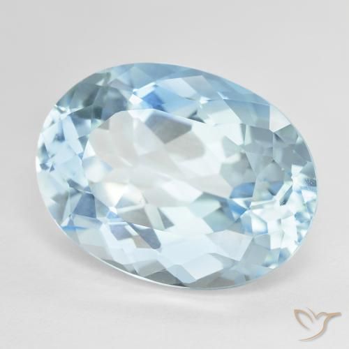 Topacio Azul Cielo natural de 24.52 ct, Ovalada, VVS-VS