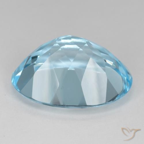 Topacio Azul Cielo natural de 22.83 ct, Ovalada, VVS-VS