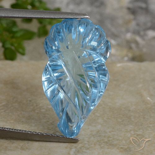 13.48ct Natural Azul Suizo Topacio, Elegante, Transparente