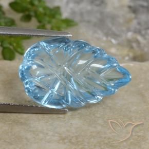 Topacio Azul Cielo natural de 12.71 ct, Elegante, Transparente