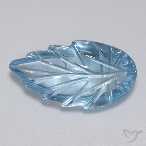 Topacio Azul Cielo natural de 15.56 ct, Elegante, Transparente