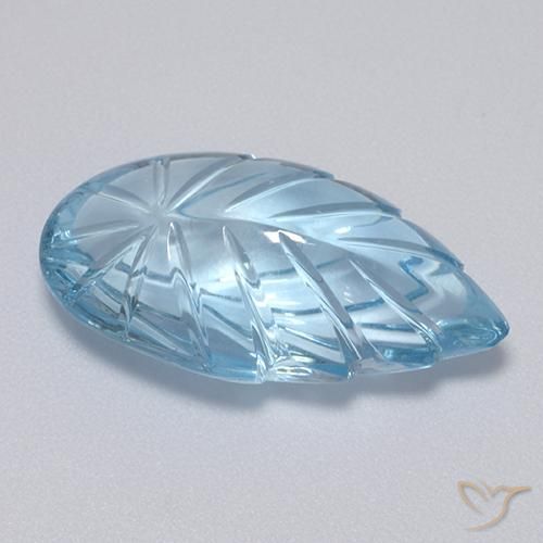 Topacio Azul Cielo natural de 15.56 ct, Elegante, Transparente