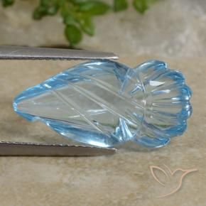 Topacio Azul Suizo natural de 10.71 ct, Elegante, Transparente