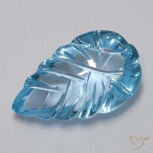 Topacio Azul Suizo natural de 15.65 ct, Elegante, Transparente