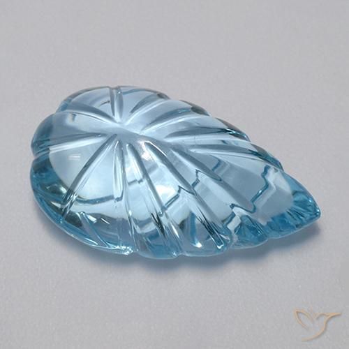 Topacio Azul Suizo natural de 15.65 ct, Elegante, Transparente