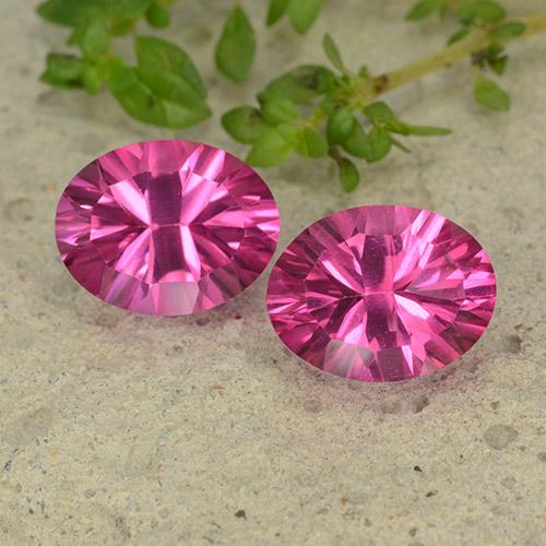 Gemas de topacio rosa natural de 4,51 ct, corte óvalo, VS