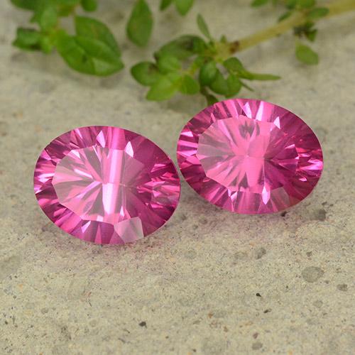Gemas de topacio rosa natural de 4,51 ct, corte óvalo, VS