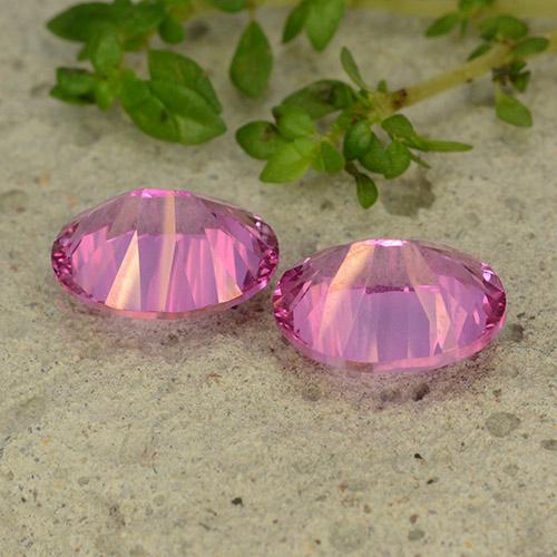 Gemas de topacio rosa natural de 4,51 ct, corte óvalo, VS