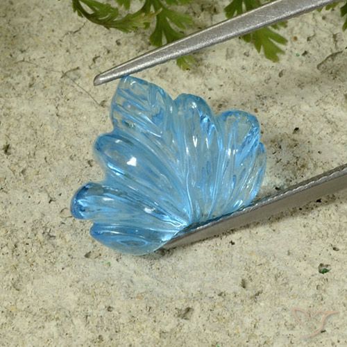 6.98ct Natural Azul Suizo Topacio, Elegante, Transparente