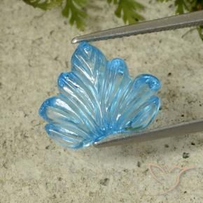Topacio Azul Suizo natural de 6.98 ct, Elegante, Transparente