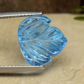 Topacio Azul Suizo natural de 5.41 ct, Elegante, Transparente