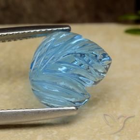 Topacio Azul Suizo natural de 5.41 ct, Elegante, Transparente