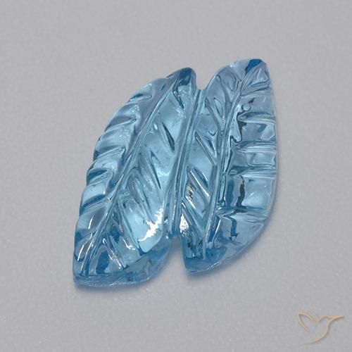 Topacio Azul Suizo natural de 4.85 ct, Elegante, Transparente