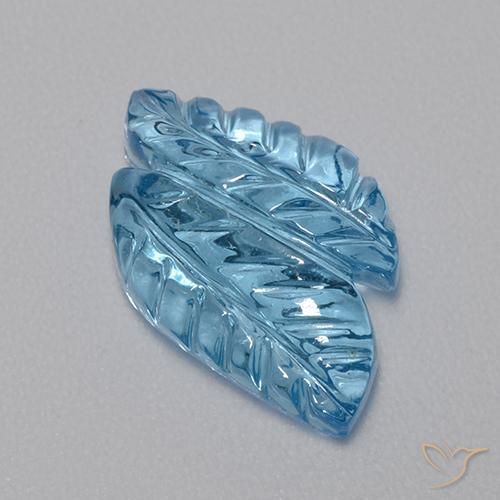 Topacio Azul Suizo natural de 4.85 ct, Elegante, Transparente