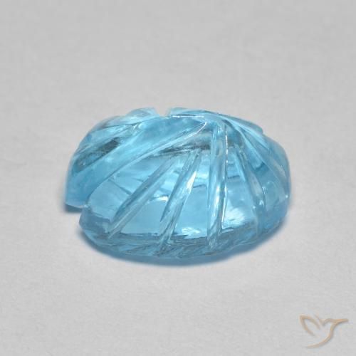 Topacio Azul Suizo natural de 4.80 ct, Elegante, Transparente