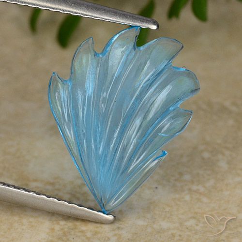 5.99ct Natural Azul Suizo Topacio, Corte Flor, Transparente