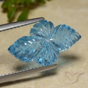 Topacio Azul Suizo natural de 6.61 ct, Elegante, Transparente