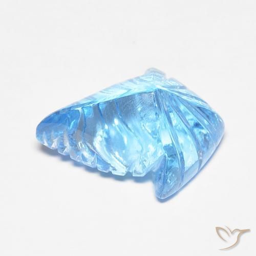 Topacio Azul Suizo natural de 6.93 ct, Elegante, Transparente