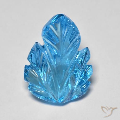 11.03ct Natural Azul Suizo Topacio, Elegante, Transparente
