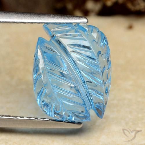 6.25ct Natural Azul Suizo Topacio, Elegante, Transparente