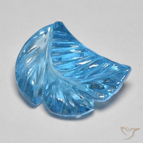 6.27ct Natural Azul Suizo Topacio, Elegante, Transparente
