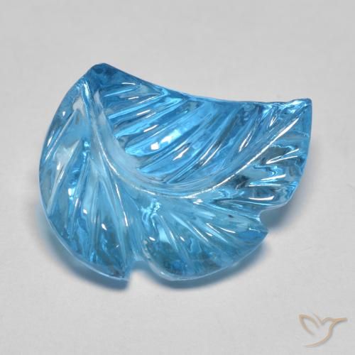 Topacio Azul Suizo natural de 6.27 ct, Elegante, Transparente