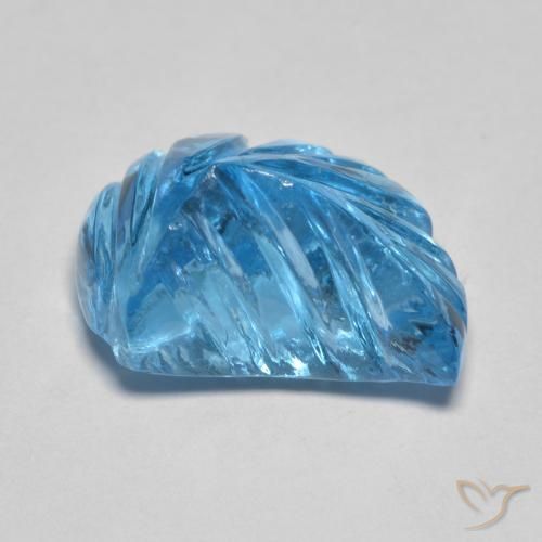 Topacio Azul Suizo natural de 6.27 ct, Elegante, Transparente