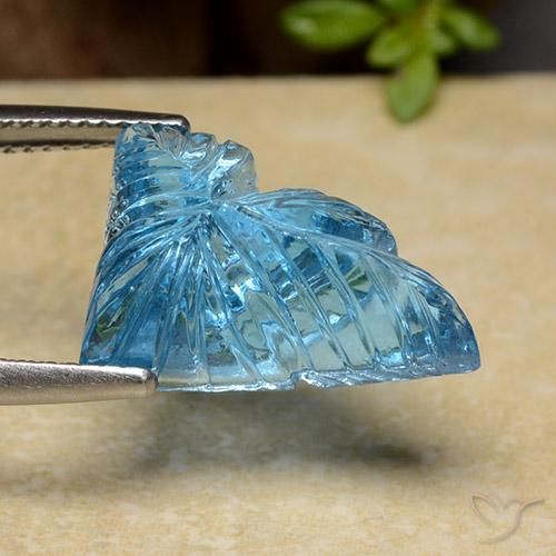 Topacio Azul Suizo natural de 11.40 ct, Elegante, Transparente