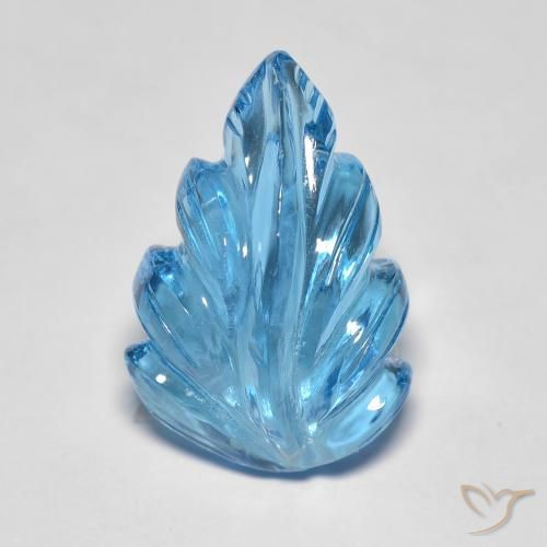 Topacio Azul Suizo natural de 10.05 ct, Elegante, Transparente