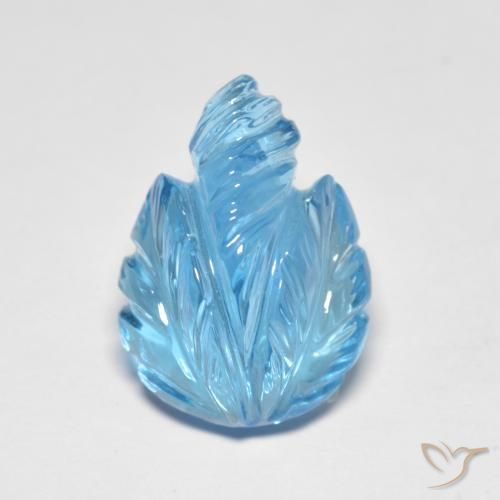 13.69ct Natural Azul Suizo Topacio, Elegante, Transparente