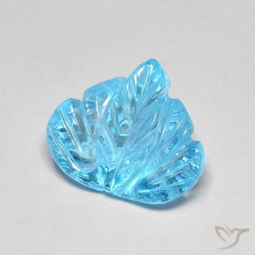 Topacio Azul Suizo natural de 5.55 ct, Elegante, Transparente
