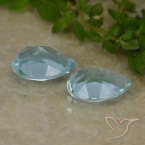 Gemas de Topacio Azul Cielo natural de 1.75 ct, En forma de pera, VVS-VS
