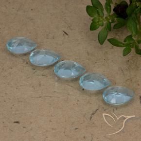 Gemas de Topacio Azul Cielo natural de 2.71 ct, En forma de pera, VS