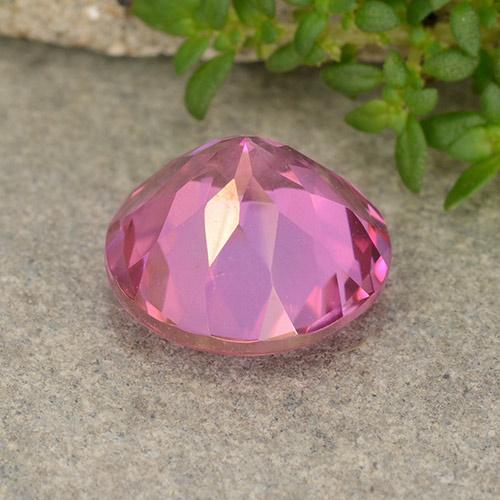 Topacio Magenta intenso natural de 4.13 ct, Corte Redondo, VVS-VS