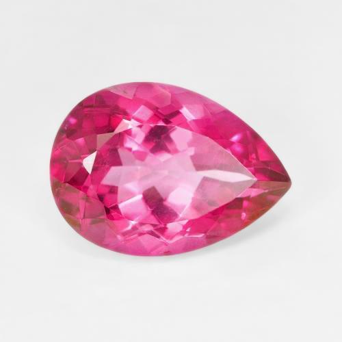 Topacio Rosado intenso natural de 7.23 ct, En forma de pera, VVS-VS