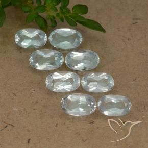 Gemas de Topacio Azul Cielo natural de 2.19 ct, Ovalada, VS