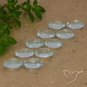 Gemas de Topacio Azul Cielo natural de 3.03 ct, Ovalada, VS
