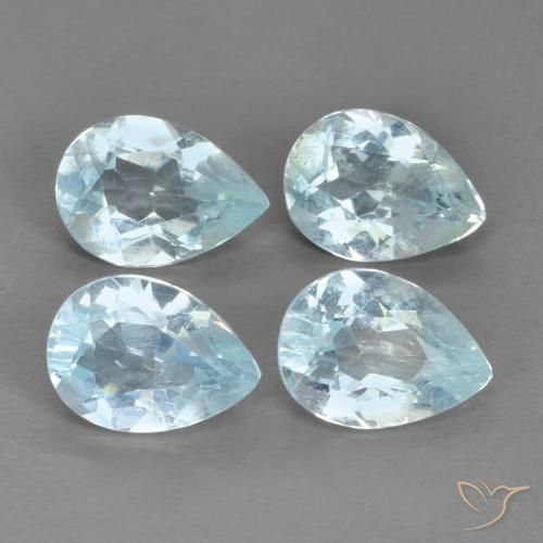 3.31ctw Natural Azul Cielo Topacio, En forma de pera, VVS-VS