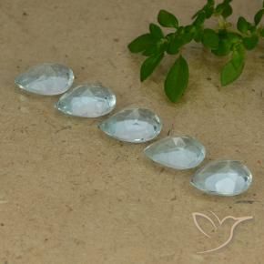 Gemas de Topacio Azul Cielo natural de 4.06 ct, En forma de pera, VVS-VS