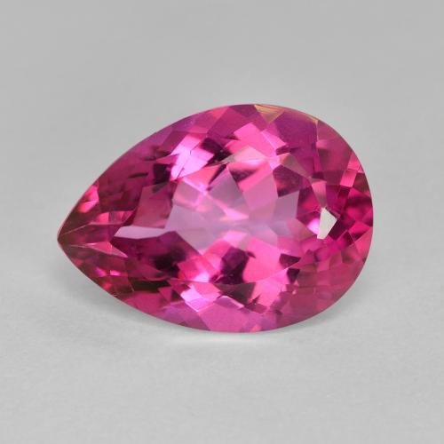 6.76ct Natural Rosado intenso Topacio, En forma de pera, VVS-VS