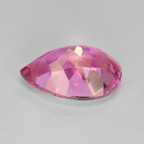 Topacio Rosado intenso natural de 6.76 ct, En forma de pera, VVS-VS