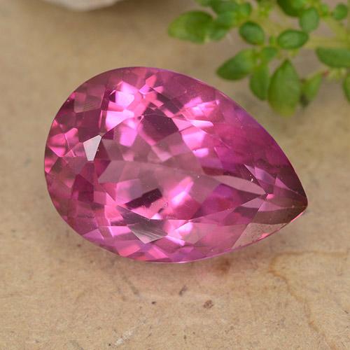 6.77ct Natural Rosado intenso Topacio, En forma de pera, VVS-VS, Photo A