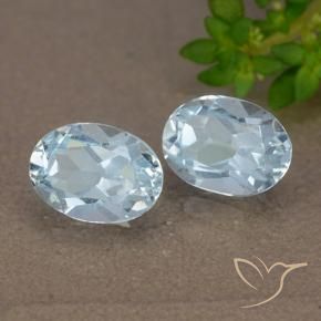 Gemas de Topacio Azul Cielo natural de 2.25 ct, Ovalada, VVS-VS