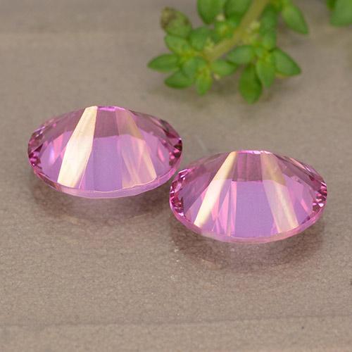 Gemas de Topacio Rosado oscuro medio natural de 6.02 ct, Ovalada, VS